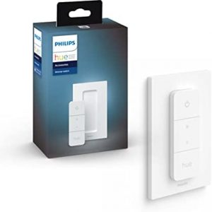 Philips Hue Smart Wireless Dimmer Switch V2 (Installation-Free, Exclusive for Philips Hue Lights) for Indoor Home Lighting, Livingroom, Bedroom.