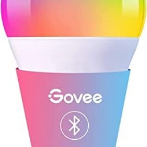 Govee Smart LED Bulbs, Bluetooth Light Bulbs, RGBWW Color Changing Light Bulbs with App Control, A19, E26, Music Sync and 8 Scene Mode for Living Room Bedroom Party, 1 Pack (Not Support WiFi/Alexa)
