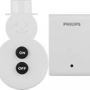 Philips Accessories Philips Switch Remote, Snowman Design, 100ft. Range, Wireless Operation, Perfect for Seasonal Lighting & Decorations – SPC1241AT/27, White