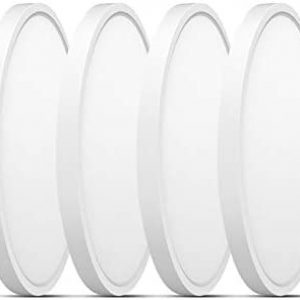 TALOYA Led Flush Mount Ceiling Light 4 Pack, 5000K 8.9 Inch Daylight White Surface Mounted Lighting Fixture for Low Ceilings Areas, ETL Listed