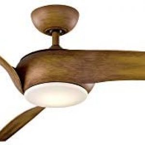 Nirvana Smart Indoor and Outdoor 3-Blade Ceiling Fan 56in Distressed Koa with 3000K LED Light Kit and Remote Control works with Alexa, Google Assistant, Samsung Things, and iOS or Android App