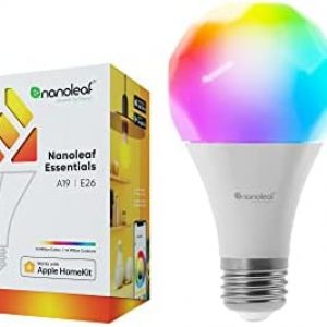Nanoleaf Essentials A19 Smart Thread Bluetooth & WiFi RGBCW 16M+ Color Changing Dimmable LED Light Bulb