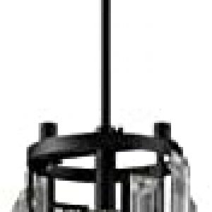 LMQNINE 1 Light Black Pendant Lighting Modern Pendant Light , Mini Crystal Chandeliers,Adjustable Pendant Light Fixture for Kitchen Island Dinning Room Bedroom (Black 1-Light)