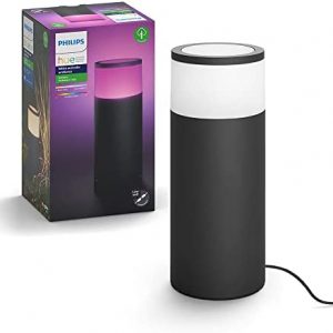 Philips Hue Calla White & Color Ambiance Outdoor Pathway Light Base Kit, 1 light, power supply & mounting kit, Works with Alexa, (Requires Hue Hub)
