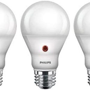 Philips LED Dusk-to-Dawn Outdoor A19 Light Bulb, Flicker-Free, 800 Lumen, Soft White Light (2700K), 8W=60W, E26 Base, 3-Pack (466599)