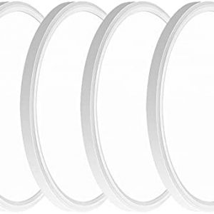 4PACK 3200lm LED Flush Mount Ceiling Light, Super Slim 12 inch LED Ceiling Light, 5000K Daylight LED Ceiling Light for Bedroom, Living Room, Dining Room (White, Four Pack)