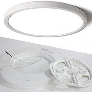 Taloya Flush Mount LED Ceiling Light for Porch,18W 1800LM 8.9 Inch, Round Light Fixture Surface Mount for Closet Stairway Balcony Foyer Basement Utility Room (Daylight White 6500K)