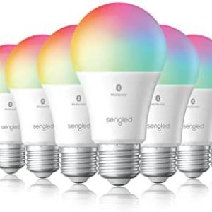 Sengled Smart Light Bulbs, Color Changing Alexa Light Bulb Bluetooth Mesh, Smart Bulbs That Work with Alexa Only, Dimmable LED Bulb A19 E26 Multicolor, High CRI, High Brightness, 9W 800LM, 10 Pack