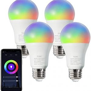 LED Light Bulbs Color-Changing Smart Bulbs That Work with Alexa & Google Home by Smart Life APP, 9W, E26 Base, A19, 4 Pack