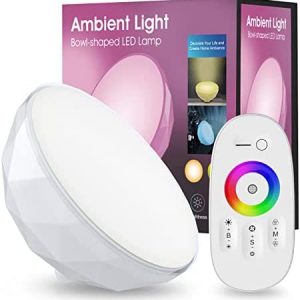 Smart LED Mood Lamp,Dimmable RGB Color Changing Decor Lighting Night Light for Picture Dispaly, Bedrooms,Living Room, Gaming and Small Spaces