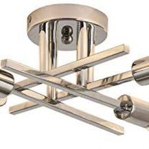 ZGLAOJT4-Lights Ceiling Light Fixture,Chrome Modern Metal Chandelier,Farmhouse Lighting for Kitchen Bedroom Bathroom LivingRoom Corridor LaundryRoom Bar