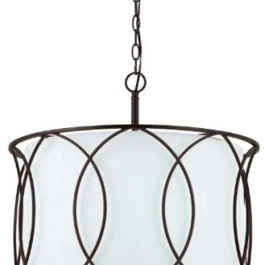 Canarm ICH320A03ORB20 Monica 3-Light Chandelier, 20.5″ x 20.5″ x 17.5″, Oil Rubbed Bronze
