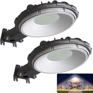LED Barn Light, deerdance 80W Dusk to Dawn Outdoor Lighting with Photocell 10000LM 5000K Daylight, IP65 Waterproof Area Street Light for Farmhouse Yard Warehouse Outdoor Security Lighting, (2-Pack)