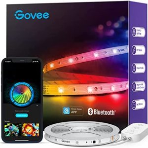 Govee RGBIC LED Strip Lights, 16.4ft Smart LED Lights for Bedroom, Bluetooth LED Lights APP Control, DIY Multiple Colors on One Line, Color Changing LED Lights Music Sync for Gaming Room, Christmas