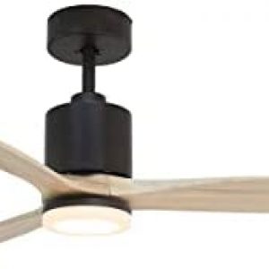 Forno Maison Elite VOCE Tripolo 66-Inch Large Smart Ceiling Fan with App/Remote/Voice Control – Indoor Ceiling Fan with Dimmable LED Light, 90-Speed DC Motor and 3 Pre-Set Smart Fan Programs, Light Ash