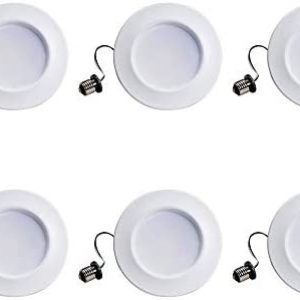 Philips LED 4″ Dimmable Recessed Downlight, 600 Lumen, Soft White Light (2700k), 10W=50W, E26 Base, 6-Pack