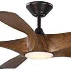 Progress Lighting Vernal Collection 60-Inch 5-Blade Woodgrain LED WiFi Transitional Indoor/Outdoor Smart DC Ceiling Fan