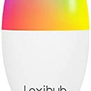 Smart Lamp E12 Laxihub Smart Bulb Dimmable Bulb Color Changing RGB Led Bulb WiFi Multicolored Light WiFi / Bluetooth Connection, Compatible with Amazon Alexa, Google, 1PC