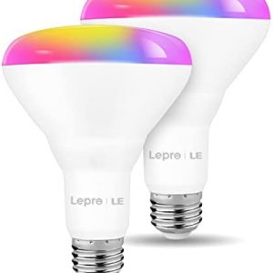 LED Flood Light Bulbs, WiFi Smart BR30 E26 Bulb, RGBW Color Changing Lights, Works with Alexa & Google Assistant, Dimmable Recessed Can Light Bulbs, 8W=65W, 700 Lumens, 2 Packs