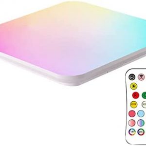 FUNGCO 24W RGBCW Square Ceiling Light 2700K-6500K Dimming Color Phantom Color Smart Remote Control Panel Light EU 220V-240V