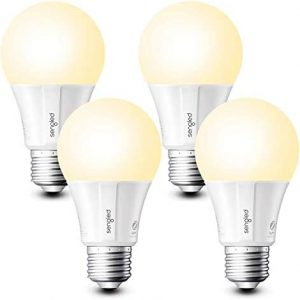 Sengled Smart Light Bulbs, A19 Dimmable Smart Bulbs, Works with Alexa and SmartThings, Voice Control with Google Home and Echo with built-in Hub, Soft White 60W Equivalent, Zigbee Hub Required,4-Pack