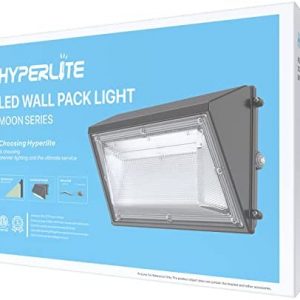HYPERLITE Wall Pack Lights Outdoor LED 120W with Dusk-to-Dawn Photocell, Ideal Outdoor Security Lighting Commercial and Industrial LED Wall Lights for Parking lot Garage Warehouse Factory