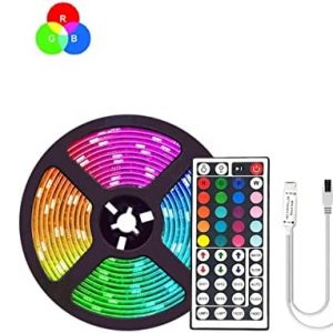LED Decoration Accessories 5M/10M/15M/20M LED Strip Light Music Bluetooth Control RGB DC12V 5050 Smart Non-Waterproof Flexible Ribbon Holiday Decor LED Lighting Outdoor/Indoor ( Color : Ir Mini 44key