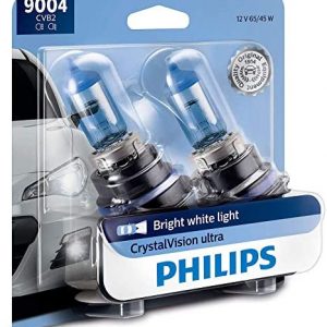 2PK – Philips 9004 HB1 – Crystal Vision Ultra Low & High Beam Headlamp