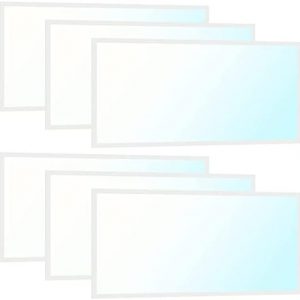 Sunco Lighting 2×4 LED Flat Panel Light, Selectable Color Temperature 4000K/5000K/6000K, 50W Dimmable 0-10V, Dustproof Back-Lit Drop Ceiling Troffer Replacement Light Fixture 5500 LM ETL 6 Pack