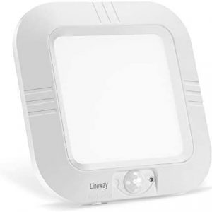 Lineway Motion Sensor Ceiling Light Battery Operated Indoor Wireless Motion Activated LED Ceiling Light 6000K 180LM for Hallway Stairway Closets Cabinet Pantry(Battery Not Included)