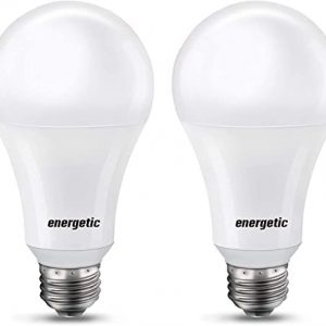 ENERGETIC SMARTER LIGHTING 150 Watt LED Bulb, 2600LM Super Bright Light Bulbs, Daylight 5000K, Dimmable A21 LED Bulb, E26 Standard Base, UL Listed, Damp Rated, 2 Pack