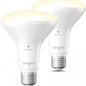 Sengled Alexa Light Bulbs, Updated FFS Smart Flood Light, Smart Bulb That Works with Alexa & Google Assistant, 7.5W 65W Equivalent,2700K BR30 Smart Light, No Hub Required, 2.4Ghz WiFi Only, 2 Pack