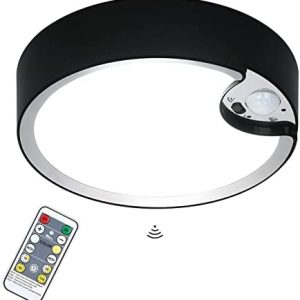 Lightess LED Ceiling Light with Motion Sensor Dimmable LED Ceiling Lights with Remote, Modern Super Bright Light for Bedroom Bathroom Kitchen