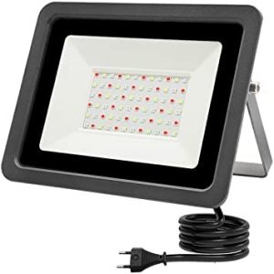 NOVOCE 220V LED RGB Floodlight 50W 100W Bluetooth APP Smart Flood Light Outdoor Lighting IP68 Waterproof LED RGB Spotlight Reflector ( Color : AC220V , Size : Black Shell_100W )