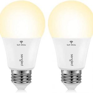Sengled Smart Light Bulb, WiFi Light Bulbs That Work with Alexa & Google Home, No Hub Required, Smart LED Light Bulb A19 Soft White Light (2700K), 2 Pack