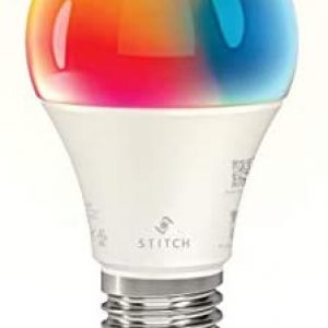Stitch Smart Wi-Fi RGB Light Bulb, 9W LED RGB Color and Warm, Cool White, A19 E26 Compatible with Alexa and Google Home for Touchless Control