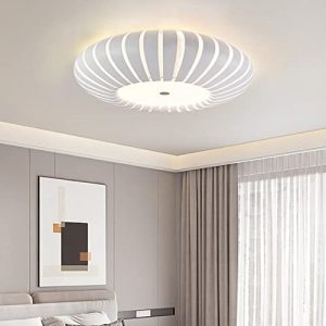 PAKFAN 24W Chandelier Ceiling Lamp Smart Dimmable LED Ceiling Light 110V Or 220V for Bedroom Living Room Ceiling Lights Vintage Metal Lantern Pendant Ceiling Lighting Kitchen Lamp Balcony Lamp