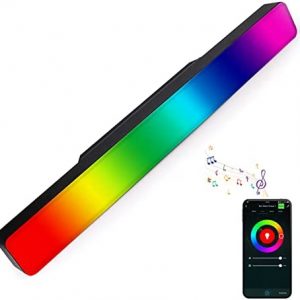 MULANDI Outdoor Smart Light Bar, Wall Washer LED Lights, 15W RGBW 2800-3200K Daylight White Acrylic Modern Strip, Color Changing, Dimmable, IP65 18×2, 12V Outdoor Stage Stick Lighting Bar