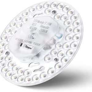 Siomen, Dimmable 5In24W,120V,3CCT 3500K/5000K/6500K CRI85,LED Light Engine Retrofit Kit,Ceilining Fan Kit,LED Board for Ceilining Flush Light,Round LED Panel Circle Fluorescent Bulb, Dim-5-3CCT-US