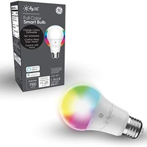 GE CYNC Smart LED Light Bulb, Full Color, Bluetooth Enabled, Alexa and Google Home Compatible (1 Pack), Packaging May Vary