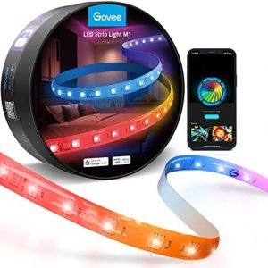 Govee M1 RGBIC LED Strip Lights, Upgraded RGBIC Technology, 16.4ft WiFi LED Lights Alexa Compatible, Music Sync, DIY Multiple Colors on One Line, Smart LED Strip Lights for Bedroom, Studio, Cabinet