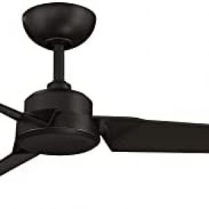 Roboto Smart Indoor and Outdoor 3-Blade Ceiling Fan 52in Oil Rubbed Bronze with Remote Control works with Alexa, Google Assistant, Samsung Things, and iOS or Android App