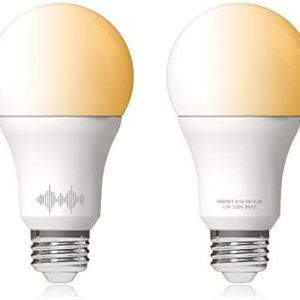 Helloify A19 Smart WiFi LED Light Bulbs, Tunable Changing, Warm to Cool White Dimmable, Work with Alexa & Google Home (No Hub), 60W Equivalent E26, 2700K-6500K, 2 Count