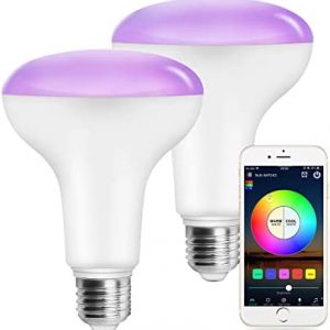 Vanance BR30 Smart Flood Bulbs, 100w Equivalent Multicolor Dimmable White WiFi Smart Recessed LED Light Bulbs, Recessed Can Lights Work with Alexa Google Assistant (2Pack)
