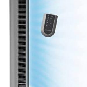 Lasko Portable Electric 48″ Oscillating Tower Fan with Fresh Air Ionizer, Timer and Remote Control for Indoor, Bedroom and Home Office Use, Gray T48310