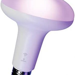 Globe Electric 50594 Works with Alexa Only Wi-Fi Smart Multicolor Changing RGB Tunable White Frosted LED Light Bulb, Voice Activated, 2000K – 5000K, BR30 Shape, E26 Base, 8.5W, Energy Star