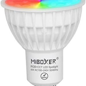 LGIDTECH FUT103 Miboxer 4W GU10 LED 2.4GHz Bulb Spotlight RGB+CCT Color Changing and CCT Temperature Adjustable,Dimmable,Memory Function.Mi.Light Remote,Wall Panel,Gateway All is Sold Separately