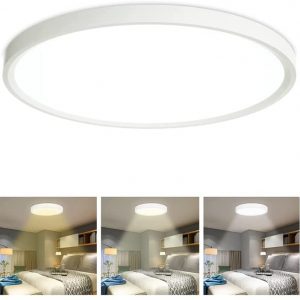 TESECU 9 Inch Dimmable Flush Mount LED Ceiling Lights Fixtures 18 Watt (No Remote Control)