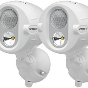 Mr Beams MBN342 Networked LED Wireless Motion Sensing Spotlight System with NetBright Technology, 200-Lumens, White, 2-Pack