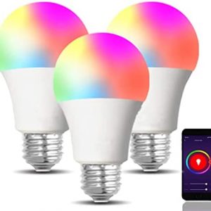 Lurious Smart Light WiFi Bulb, Multi Color Changing Led Bulbs That Work with Alexa and Google Home (3 Pack)